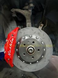 歡迎詢問 土城輪胎王 世盟 N3 大四活塞 卡鉗 330MM 碟盤 NASHIN 紅 AUDI A4