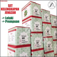 Set Kelengkapan Jenazah Set Lengkap Pengurusan Jenazah Lelaki Perempuan Mayat kain kafan telekung ka