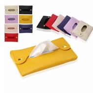Simple Leather Scarves Bag Japanese Paper Small Size Detachable Portable Napkin Box