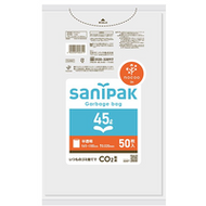 SANIPAK JAPAN nocoo垃圾袋45L厚度0.02半透明50個（CUH61）