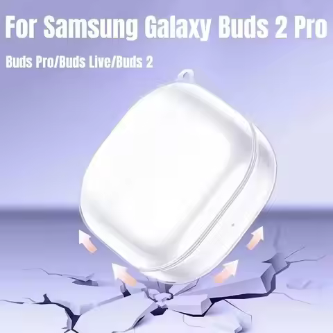 Clear Protective Case for Samsung Galaxy Buds 2 Pro Glitter Silicone Earphone Shockproof Cover for G