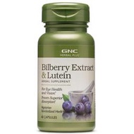 全館免運 美國代購 GNC 山桑子 葉黃素 Bilberry Extract &amp; Lutein 60顆
