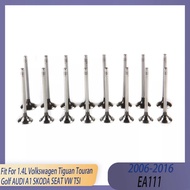 16pcs Engine Part Intake & Exhaust Valve Set Fit 1.4 L T GAS 06-16 L4 EA111 For Volkswagen Tiguan Go