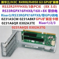 H3C R4900R4950 G3 Graphics Card GPU Extension Slot RISER Card RS33RGPX16FHX8 0231A6QR