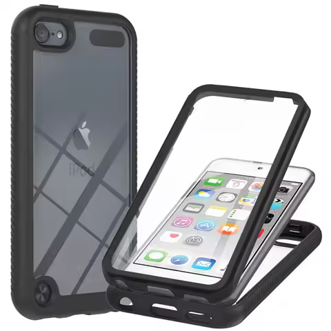 Crystal Case For iPod Touch 5 6 7 PET Front Film Armor Bumper 360 Protect For iPod Touch5 Case Touch