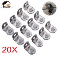 20 Pieces Shelf Brackets Support Studs Pegs Steel Shelves Separate Fixed Holder Cabinet Cupboard Gla