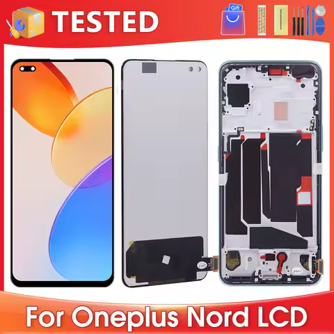 6.44 For OnePlus Nord 5G Tested For 1+Nord 5G AC2001 AC2003 LCD Display Touch Screen Digitizer Assem