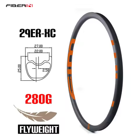 Mountain Bike Carbon Rim, 29er MTB, XC Hookless, 29er, 29Inch, Mountain Bike, Tubeless Compatible, N