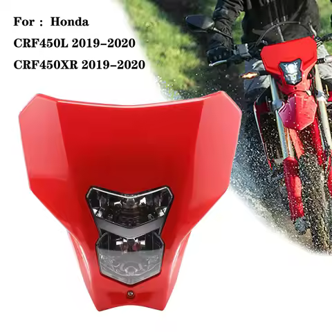 Universal LED Headlight Enduro MX Dual Sport Head Light Front Running Lamp for Honda CRF450L CRF450X