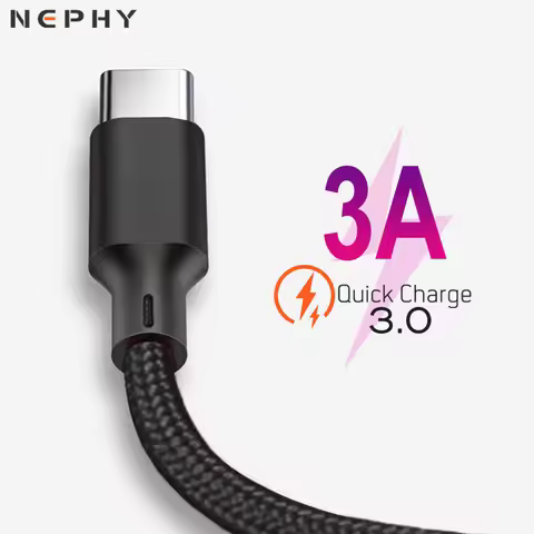 USB C Cable For Samsung A51 S20 Huawei P30 Xiaomi mi Redmi Note 8 9 Pro Long 2m 3m USBC Data Charger