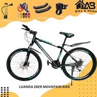 JAB.[Original]. LUANDA steel 26er mountain bike  3x7 speed Carbon steel frame with kettle hole Dual 