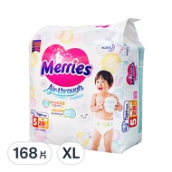 Merries 妙而舒 金緻柔點透氣黏貼型尿布  XL  168片