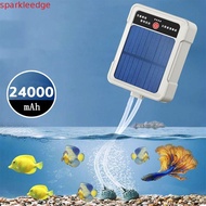 SPARKLEEDGE Solar Oxygen Pump, Water Proof USB Rechargeable Portable Aerator, Adjustable Automatic 2