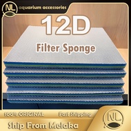 💠12D💠 Aquarium 12D Filter Sponge Filter Cotton Fish Tank 12D 过滤棉耐洗无胶