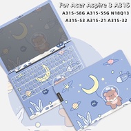 3 Pack Notebook Sticker Notebook Skin For Acer Aspire 3 A315-58G A315-55G N18Q13 A315-53 A315-21 A315-32 15.6 inch Waterproof Removable Laptop Casing Full Cover