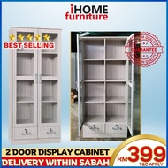 IHOME FURNITURE SABAH🔥READY STOCK🔥2 door display cabinet