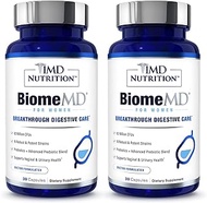 1MD Nutrition BiomeMD Probiotics for Women - 62 Billion CFUs, 16 Strains with Prebiotics with HMO | 
