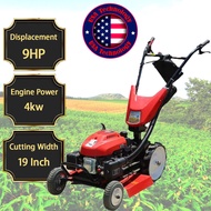 Self Propelled 19" Easy Start 9HP Grass Cutter Lawn Mower Petrol Engine Hand Push Lawn Mower Mesin R