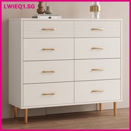 Drawer Cabinet New Milky White Waterproof And Scratch-resistant Thickened Board Storage Cabinet Home