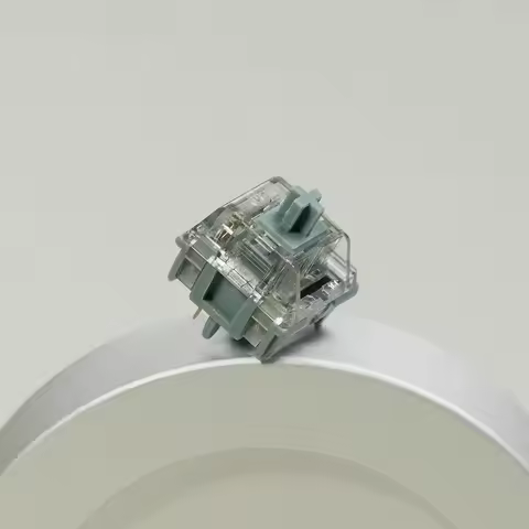 HMX YG Pine Moon Switch 5Pins Linear Silver-like Mechanical Keyboard Switches T2 Stem 43gf 0.1mm Fac