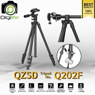 QZSD Tripod รุ่น Q202F ขาตั้ง ขาตั้งกล้อง อเนกประสงค์  กลับหัว  Top View  พาโนราม่า ถ่ายรูป  ถ่ายวิด