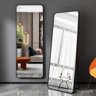 11💕 Whole House Full-Length Mirror Dressing Mirror Floor Mirror Clothing Store Full-Length Mirror Home Wall Mount Bedroo