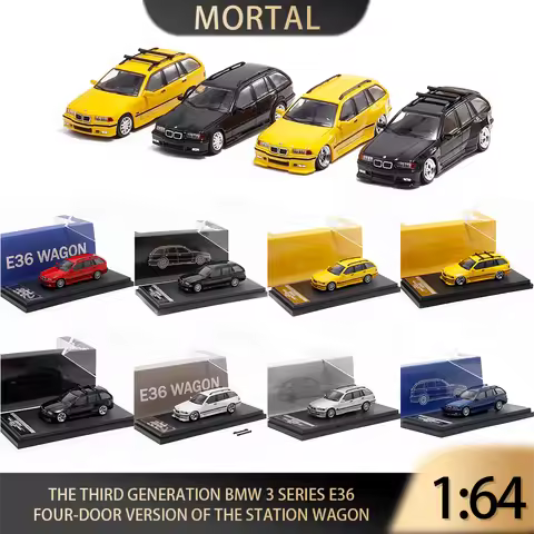 Mortal 1:64 3rd Generation, BMW 3 Series E36 Four-door Version Wagon, Simulated Alloy Car Model Coll