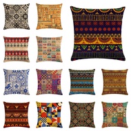 45*45cm Portuguese Tiles In Talavera Style Linen Throw Pillow Cover Car Cushion Cover Home Decorativ
