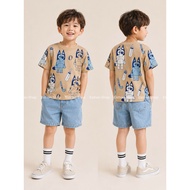 Esteinbo | American Australian Genuine Bluey Wonderful Dog Bree 3-7y Children's Short-Sleeved Top Br