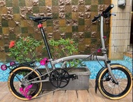 🤝🙏🫡 多謝師兄支持 ! 又順利交收一部 淺鈦灰色配桃紅色件 2025 鋁合金款 RUHM PRO D (PRO 2) 7速 碟剎  16吋349 折叠車