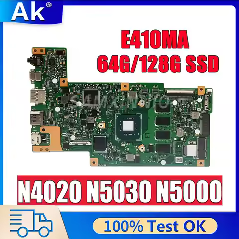 For ASUS Mainboard E406SA Laptop Motherboard Vivobook E406S E406SAS CPU N3050 N3160 N3700 N3710 X5-E