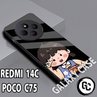 Glossy Softcase poco C75/case REDMI 14C Girls/casing poco C75/Case REDMI 14C glitter/case poco c75