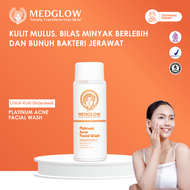 MEDGLOW CLINIC Platinum Acne Facial Wash | Sabun Pembersih Kulit Wajah Cuci Muka Cleanser Skincare A