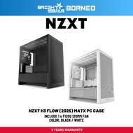 NZXT H3 Flow (2025) MATX Pc Case - Black / White