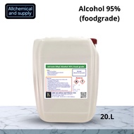 20L.แอลกอฮอล์ 95% Food grade ขนาด20ลิตร เอทิลแอลกอฮอล์ / Ethyl alcohol 95% (Ethanol)