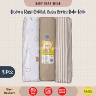 12.12 Milk Chocolate - 3pcs Baby Swaddle Material Milk Chocolate T-Shirt SERIES 110x90cm Brand SNI B
