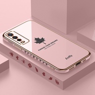 Maple Leaf Case VIVO V2026 V2048 V2029 V2027 V2043 V2033 V2032 Casing Soft Plating Square Phone Back