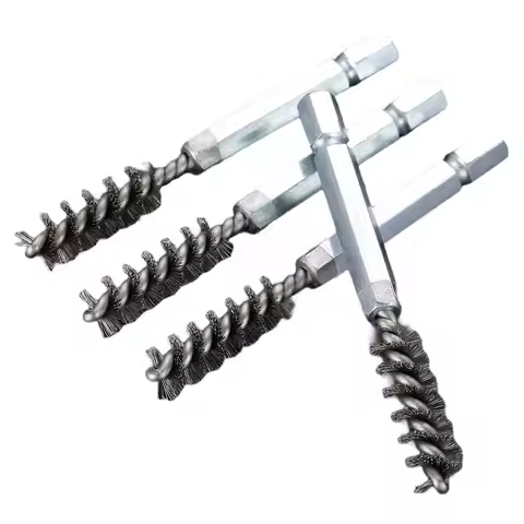 HOTB72A Wire Brush Set- 9Mm Stainless Steel For Golf Club Heads Head Hosel Cleaning Tools Electric D