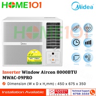 Midea Inverter Window AirCon with Remote 8000btu MWAC09PRO | MWAC-09PRO *NO INSTALLATION*