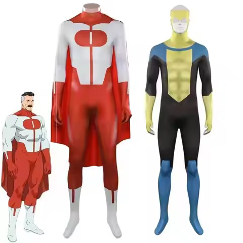 Invincible Omni Man Mark Nolan Cosplay Costume Jumpsuit Cloak Outfits Halloween Carnival Party Suit 