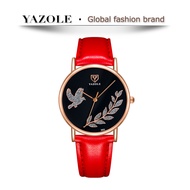 YAZOLE đồng hồ nữ Casual Thanh toán khi nhận hàng Dạ quang Đẹp Bền cao cấp Quà tặng ngày lễ Kính kho