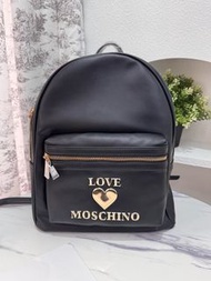 Moschino全皮後背包