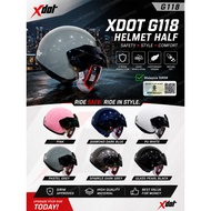 Helmet Xdot G118 Steng with Visor Size L 60cm Topi Separuh with Sirim Cert 100% Original