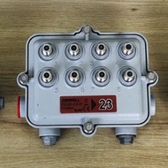 1 outdoor 8-way tap splitter, CATV cable TV splitter, Zinwell brand - Taiwan