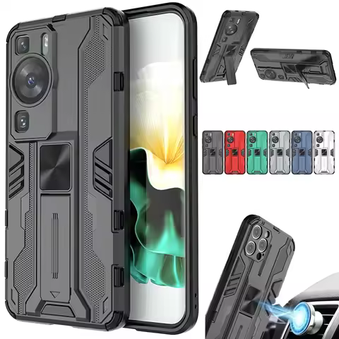 For Huawei P 60 P60 Pro Case Shockproof Car Magnetic Holder Phone Case For Huawei P60 Art P60Pro Cam