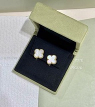 全新 2024 Van cleef 白貝母四葉草🍀耳環
