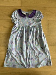 Anna Sui Mini 紫色貓咪花花連身裙 120cm