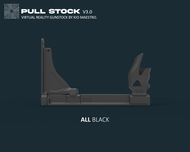 PULL V3.0 Virtual Reality Gunstock (Made In Malaysia) - Quest 3 / Quest 3s / Quest 2 / Quest Pro VR