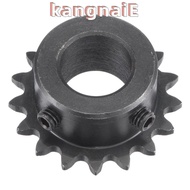 KANGNAI 17 Tooth Gear, 25 Chain C45 Carbon Steel Roller Sprockets, Portable Single Strand 1/4" Pitch