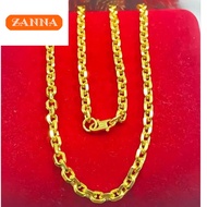 Emas 916 Original Lelong Chain Men Gold 916 Necklace Classic Style Wedding Jewellery Set Rantai Lehe
